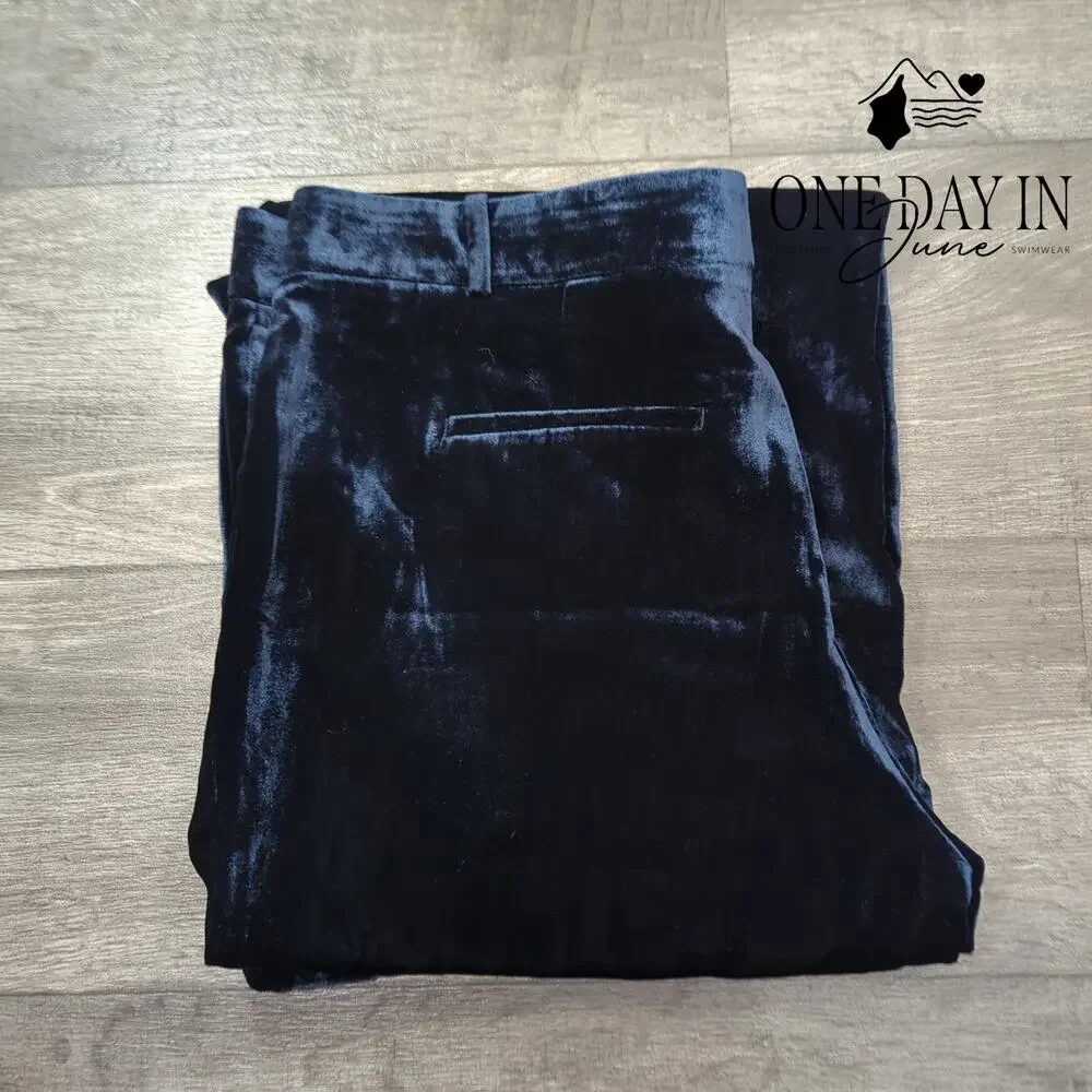 Ann Taylor Velveteen Wide Leg Pants Size 14 - Picture 7 of 7